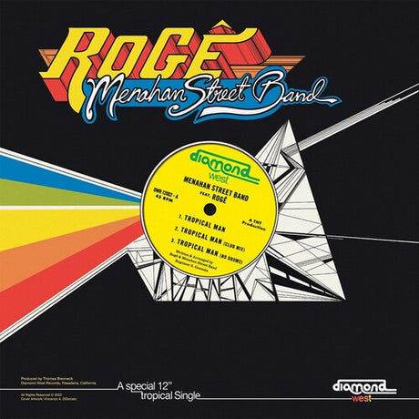 Menahan Street Band & Roge - Tropical Man 12" single cover. 