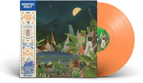 Monster Rally - Echoes of the Emerald Sands album cover and orange vinyl