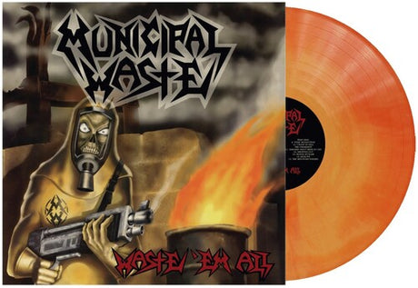 Municipal Waste - Waste Em' All album cover. 