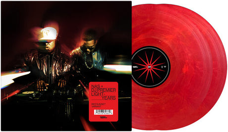 Nas - Light-Years album cover and red vinyl
