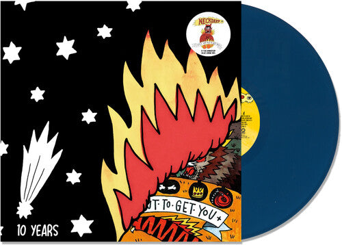 Neck Deep - Life's Not Out To Get You album cover and blue vinyl
