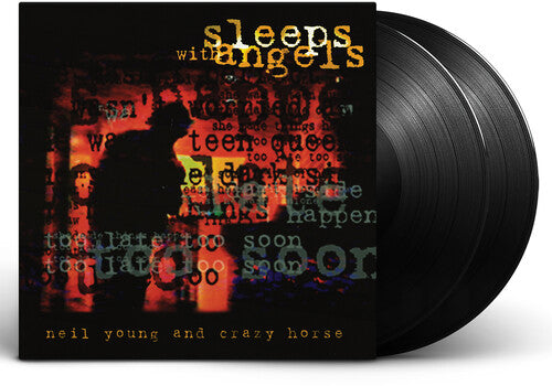 Neil Young and Crazy Horse - Sleeps With Angels album cover and 2LP black vinyl
