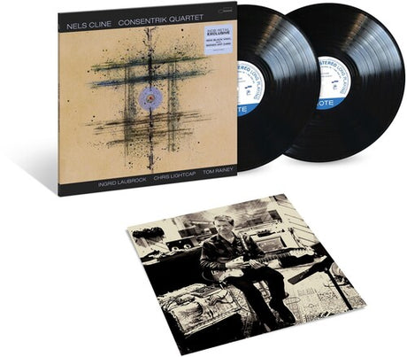 Nels Cline - Consentrik Quartet album cover and 2LP vinyl. 