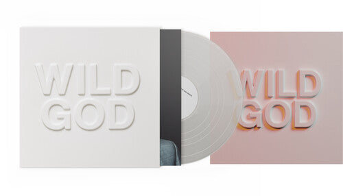 Nick Cave & The Bad Seeds - Wild God album cover, clear vinyl, and pink print. 