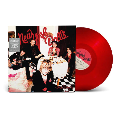 New York Dolls - Cuz I Sez So album cover and red vinyl. 