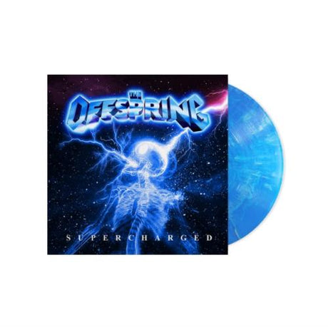 Offspring - Supercharged album cover and blue marble vinyl. 