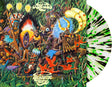 Osibisa - Welcome Home album cover and green, black, and clear splatter vinyl. 