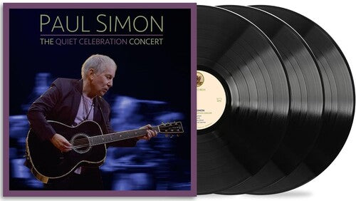 Paul Simon - The Quiet Celebration Concert album cover and 3LP black vinyl. 