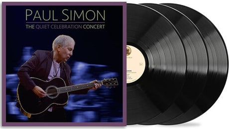 Paul Simon - The Quiet Celebration Concert album cover and 3LP black vinyl. 