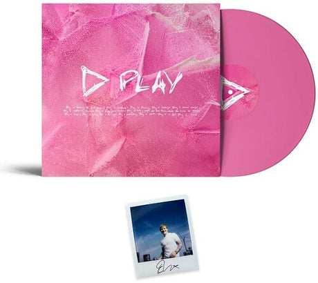 Ed Sheeran - Play album cover and pink vinyl. 