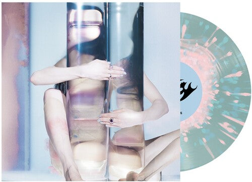 Poppy - Empty Hands album cover and blue/pink splatter vinyl