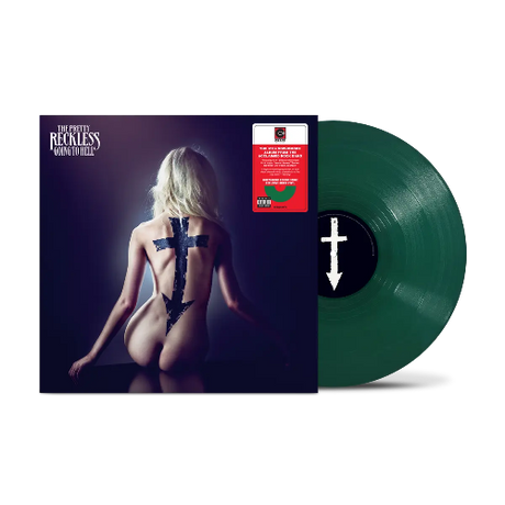 The Pretty Reckless - Going To Hell album cover and green vinyl. 