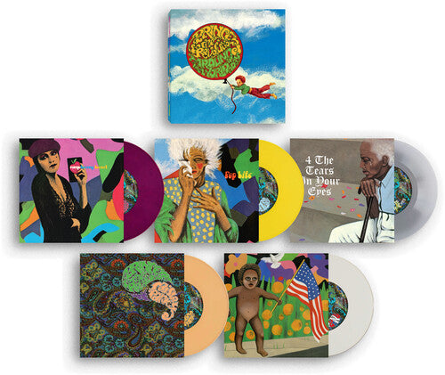 Prince & The Revolution - Around The World in A Day box set breakdown with various covers and colored 7" vinyl 