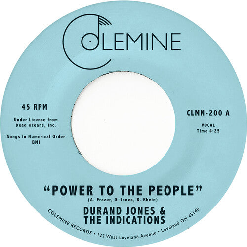 Durand Jones and the Indications - Power to the People single