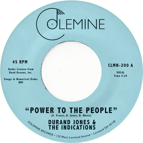 Durand Jones and the Indications - Power to the People single