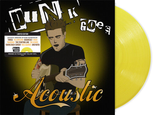 Punk Goes Acoustic album cover with yellow vinyl record