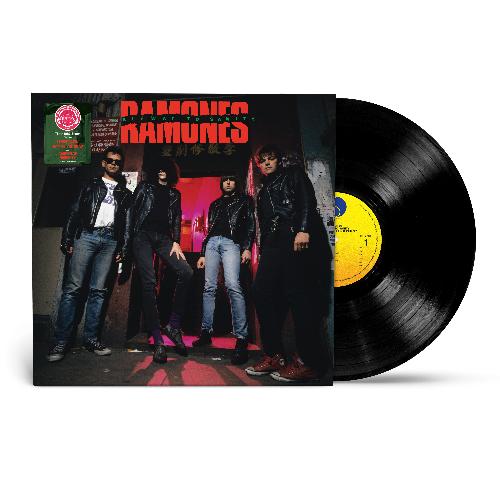 Ramones - Halfway To Insanity album cover and black vinyl. 