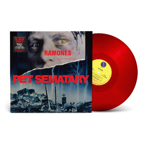Ramones - Pet Sematary album cover and red vinyl. 