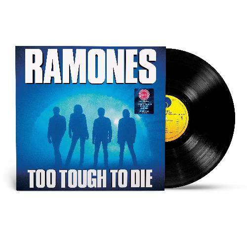 Ramones - Too Tough To Die album cover and vinyl. 