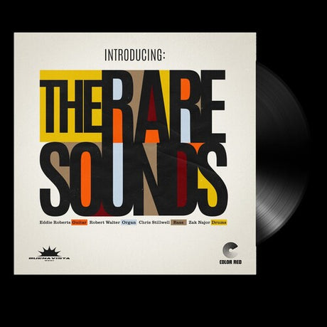 the rare sounds album cover with black vinyl record