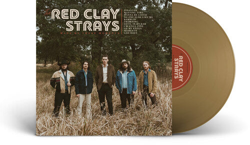 Red Clay Strays - Made By These Moments album cover and gold vinyl. 