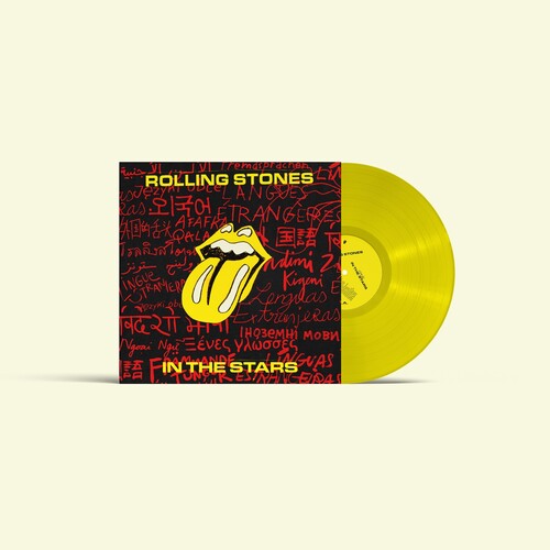 The Rolling Stones - In The Stars album cover and yellow vinyl