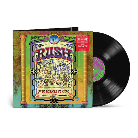Rush - Feedback album cover and vinyl 