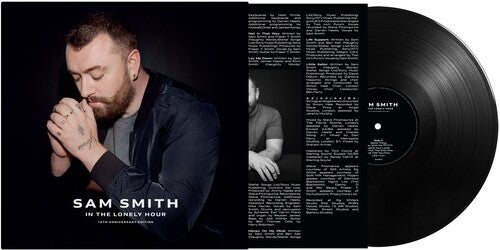 Sam Smith - In The Lonely Hour album cover and black vinyl. 