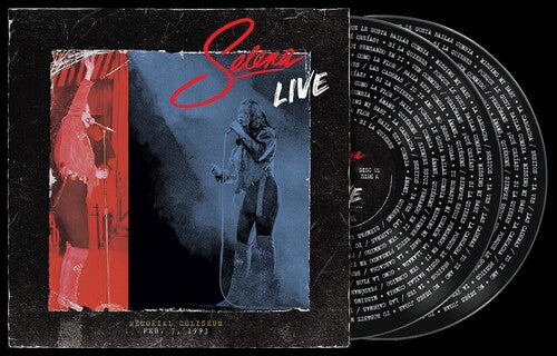 Selena LIVE album cover and picture disc 