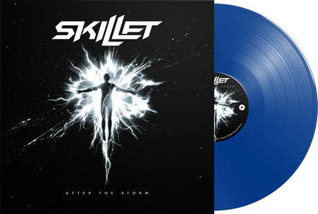 Skillet - After The Storm album cover and blue vinyl 