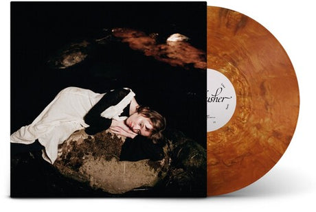 Skullcrusher - And Your Song Is Like a Circle album cover and copper marble vinyl. 