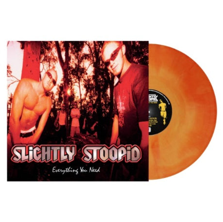 Slightly Stoopid - Everything You Need album cover and orange / yellow vinyl. 