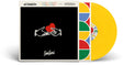 Stephen Sanchez - Love, Love, Love album cover and yellow vinyl. 