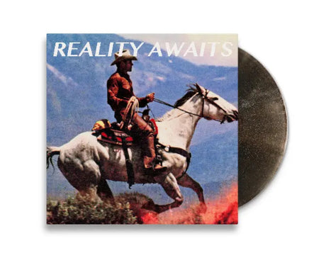 The Strokes - Reality Awaits album cover and black ice glitter vinyl