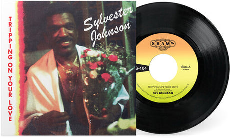 Syl Johnson - Tripping On Your Love  Foxy Brown cover art and 7" single vinyl