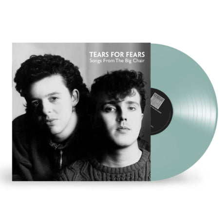 Tears For Fears - Songs From The Big Chair album cover and coke bottle clear vinyl. 