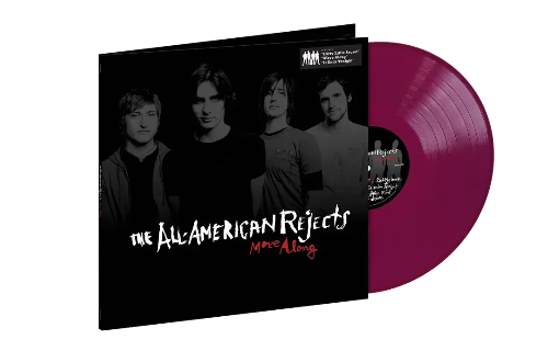 The All-American Rejects - Move Alone album cover and purple vinyl. 