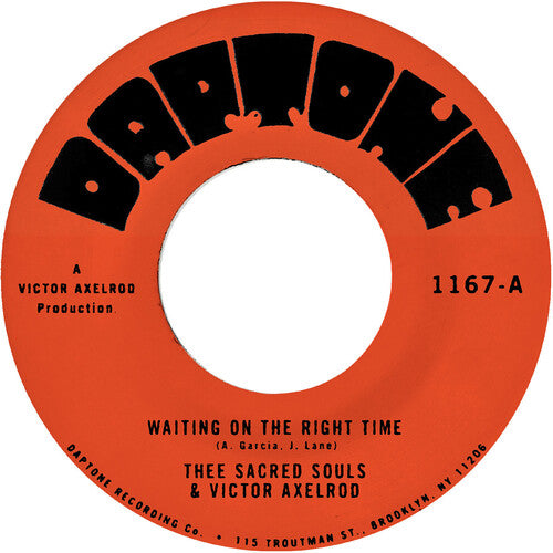 Thee Sacred Souls - Waiting on the Right Time / Waiting #2 7" single label