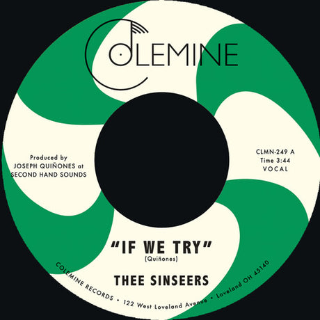 Thee Sinseers - If We Try / Give It Up You Fool album cover. 