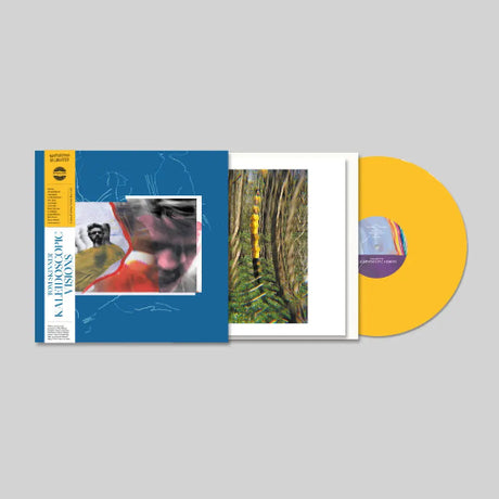Tom Skinner - Kaleidoscopic Visions album cover and yellow vinyl.  