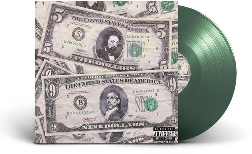 $uicideboy$ - New World Depression album cover and green vinyl 