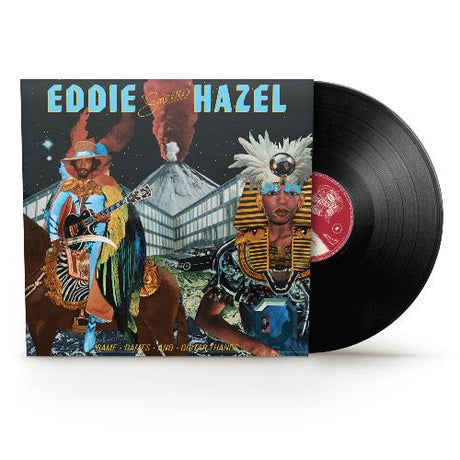 Eddie Hazel - Game, Dames & Guitar Thangs album cover and black vinyl. 