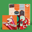 Panda Bear & Sonic Boom "A question of when" album cover shown with a colorful CD and a lyric insert sheet