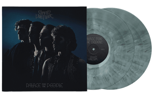 Greta Van Fleet "Palace for the People" album cover shown with 2 light green marble colored vinyl records