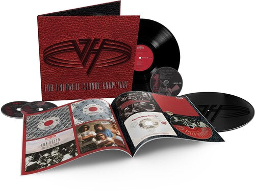 Van Halen - For Unlawful Carnal Knowledge album cover, album cover, black vinyl, CDs, and inserts. 