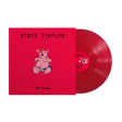 Vince Staples - Cry Baby album cover and red vinyl. 