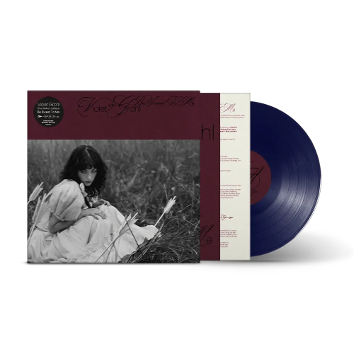 Violet Grohl - Be Sweet To Me album cover and blue vinyl 