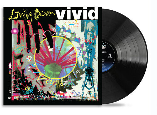 Living Colour - Vivid album cover with a black vinyl record 