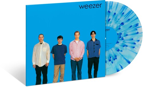 Weezer - Blue Album album cover and blue/clear vinyl. 