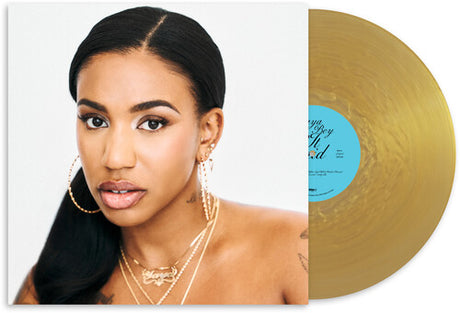 Yaya Bey - Do It Afraid album cover and gold vinyl. 